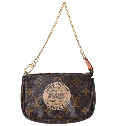 Louis Vuitton Mini Pochette Accessoires Monogram Trunks Handbag M60153
